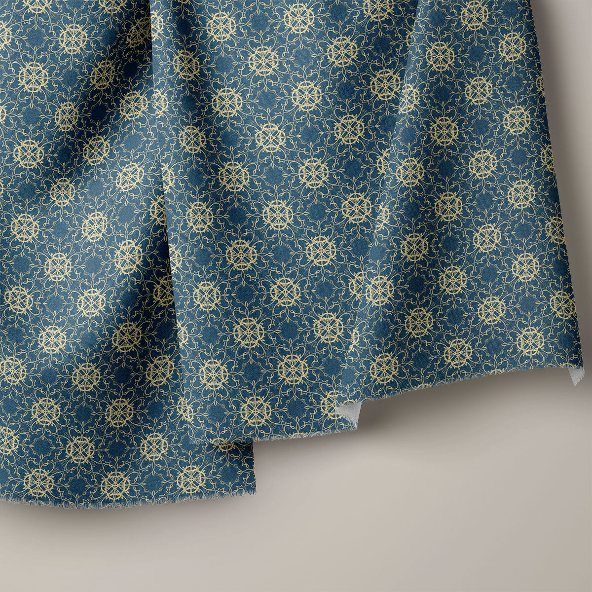 Rhino And Tumbleweed Pattern Geometric Print