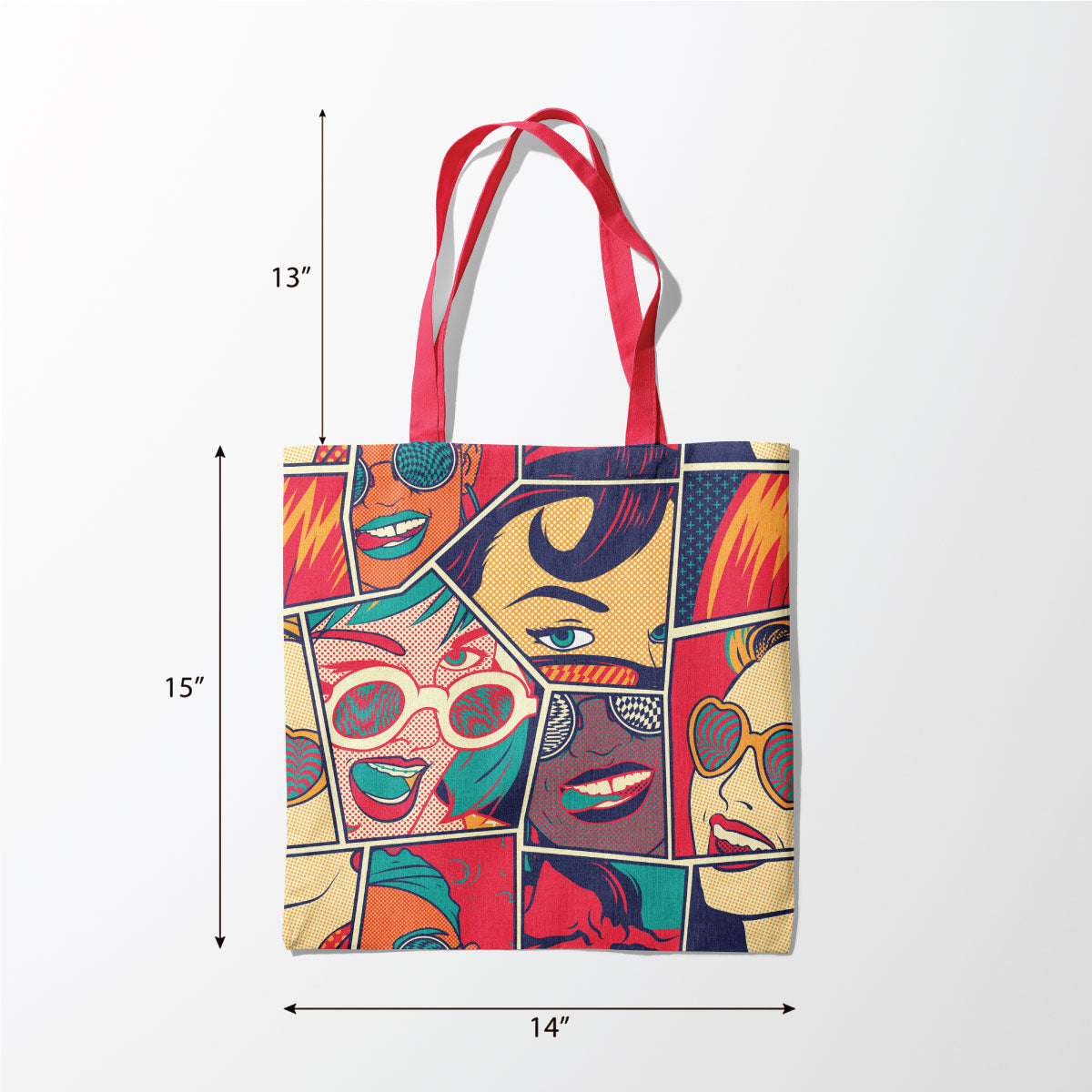 Comic Book Canvas Tote Bag