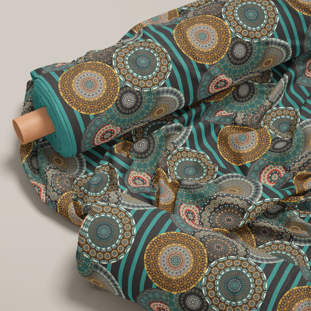 Rangoon Green Pattern Geometric Print