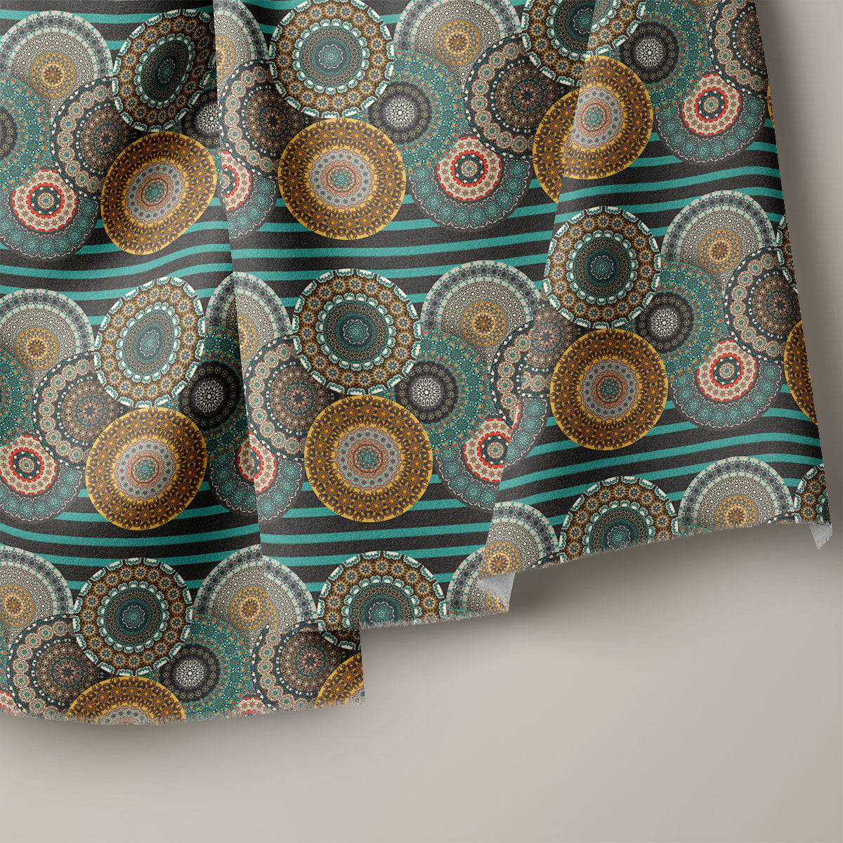 Rangoon Green Pattern Geometric Print