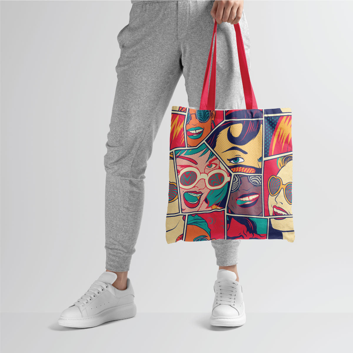 Comic Book Canvas Tote Bag