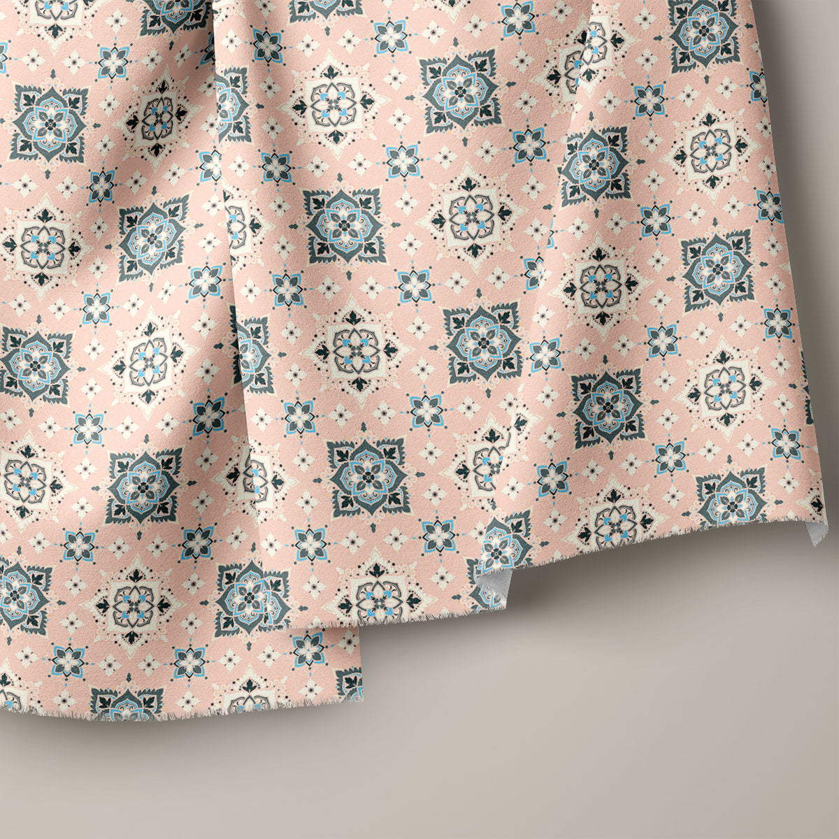 Antique Brasss Geometric Print