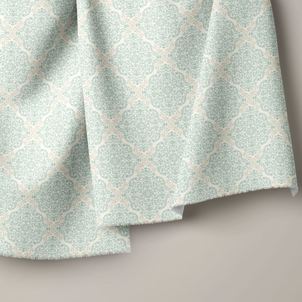 Sage Green Geometric Print