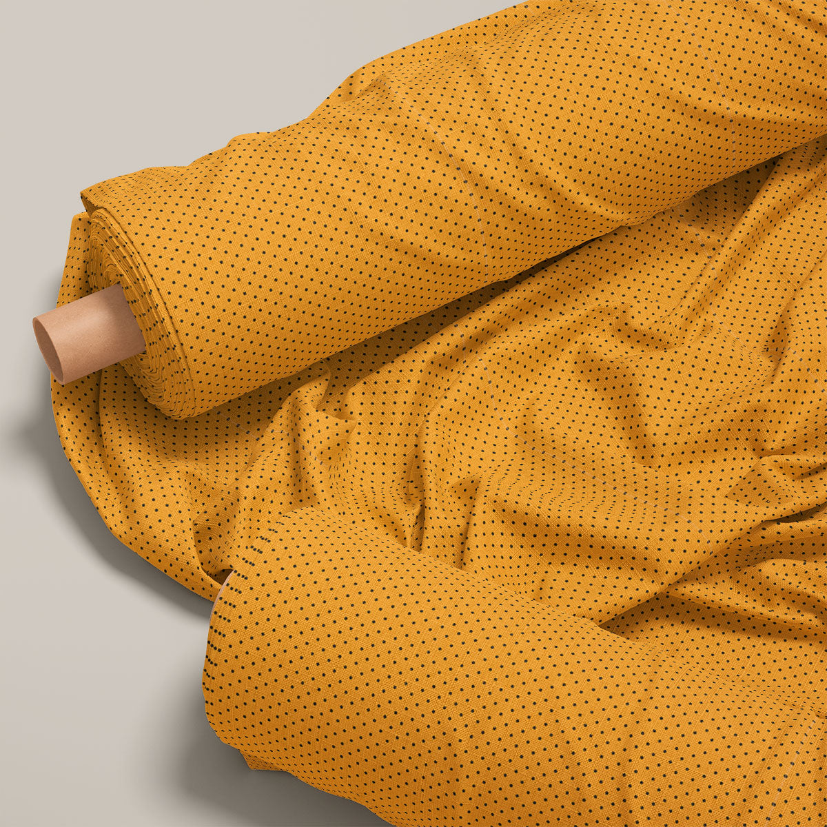 Papaya Orange Polka Dots Print