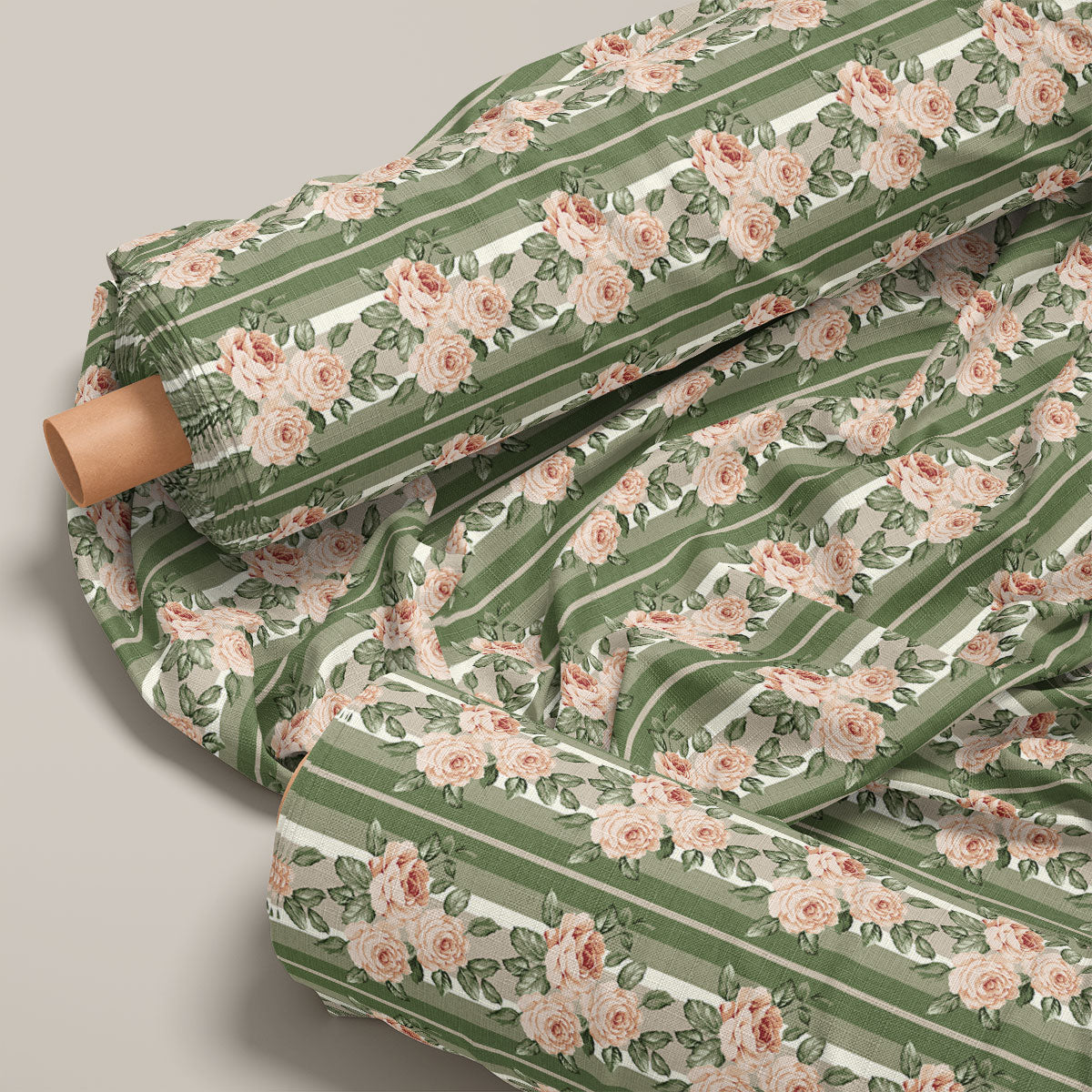 Mandys Pink Rose Buds Floral Print