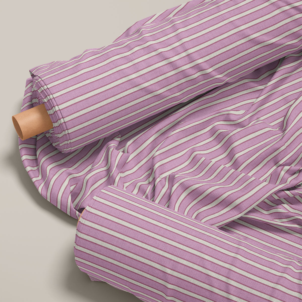 Light Plum Stripes Print