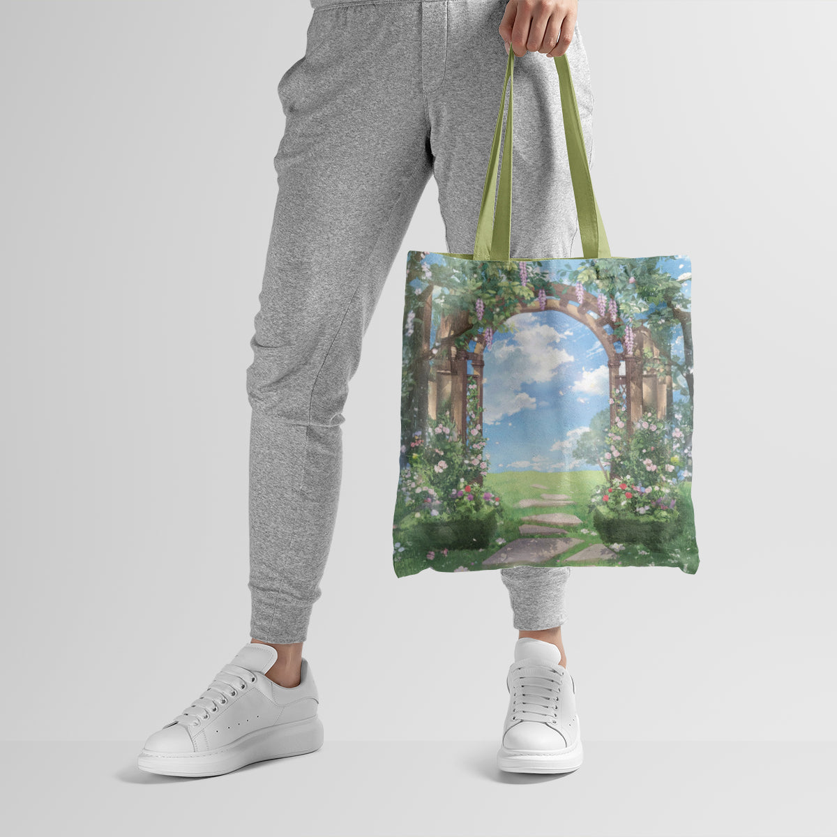 Garden Archway Into Spring Bloom Tote Bag