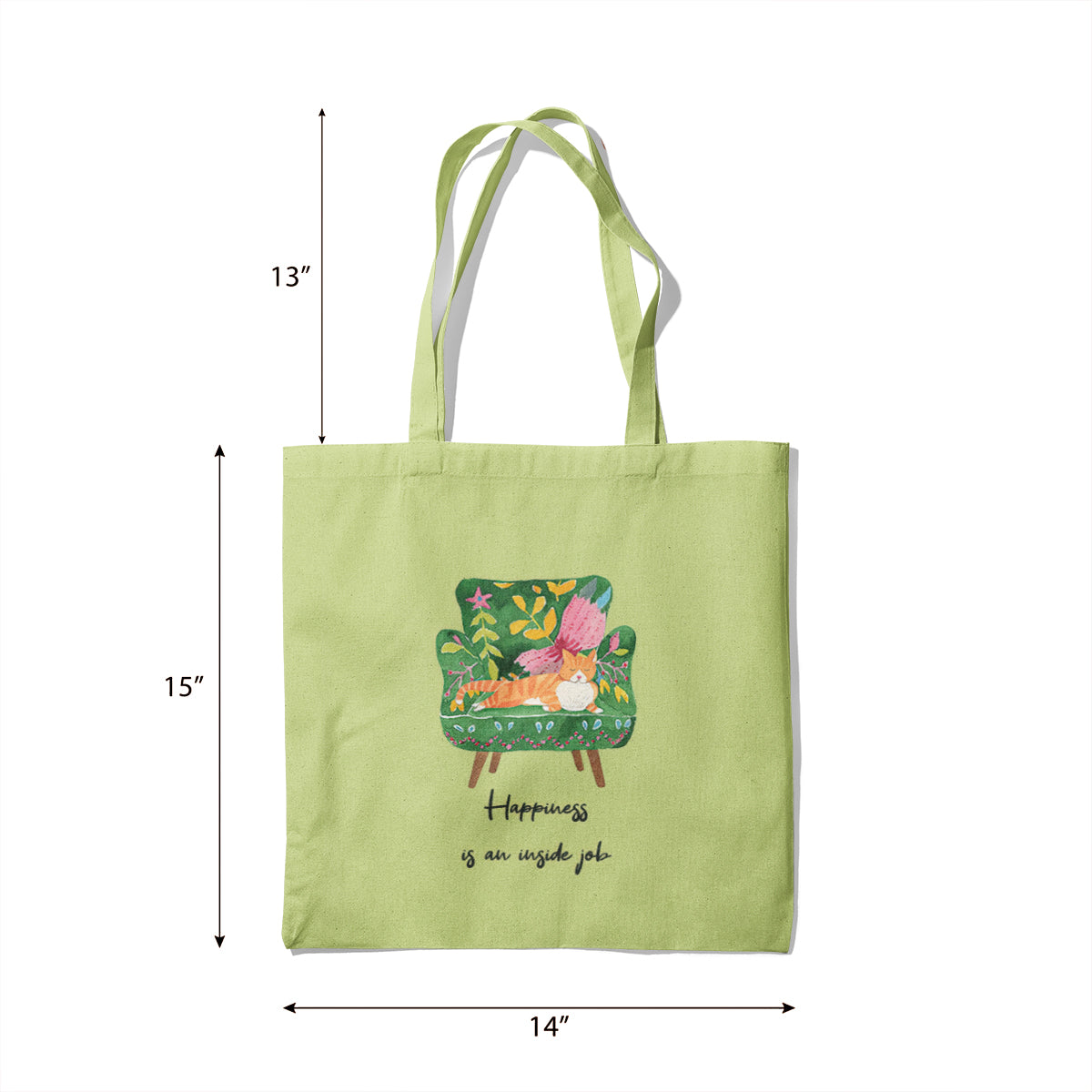 Happiness Canvas Tote Bag