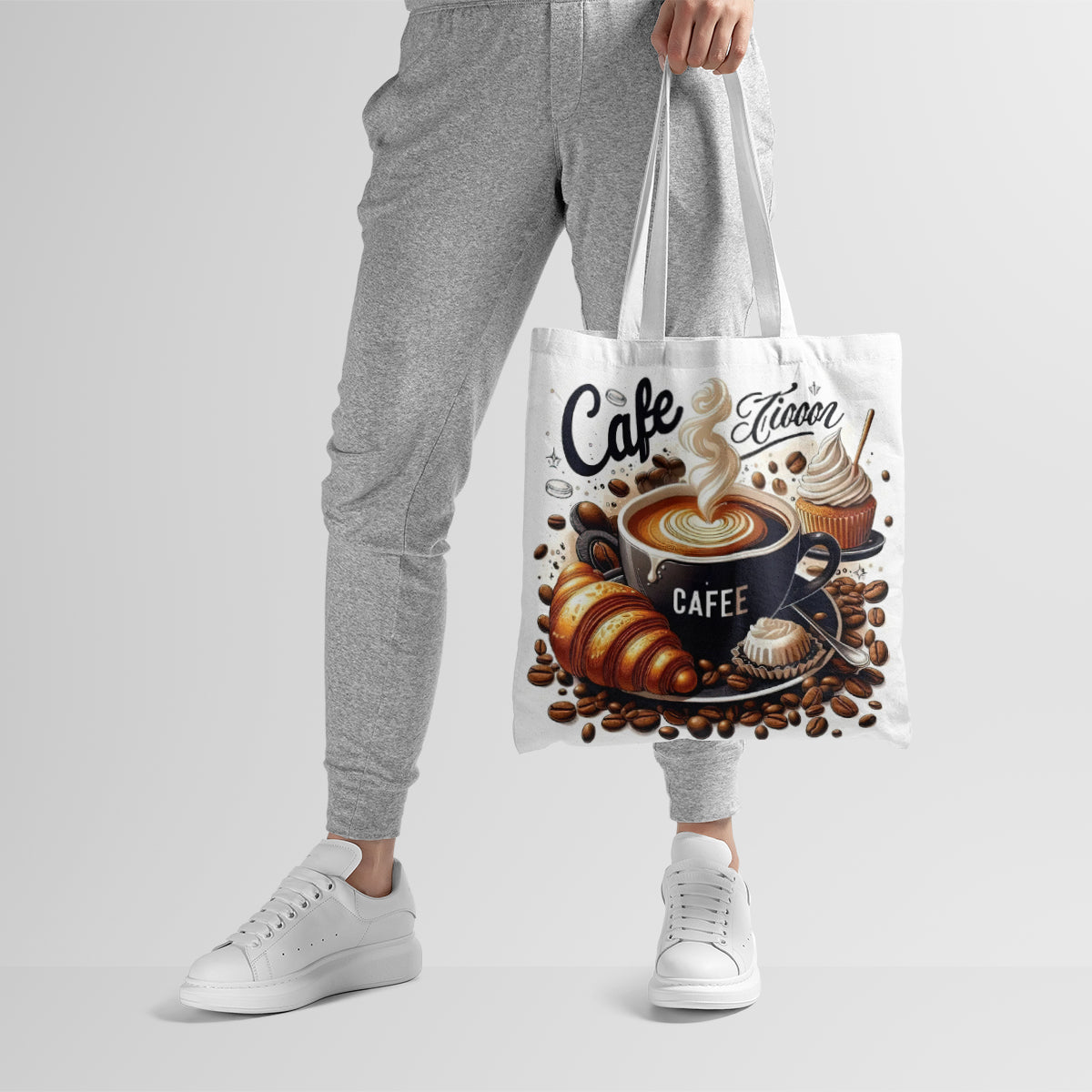 Classic French Café Breakfast Coffee Tote Bag