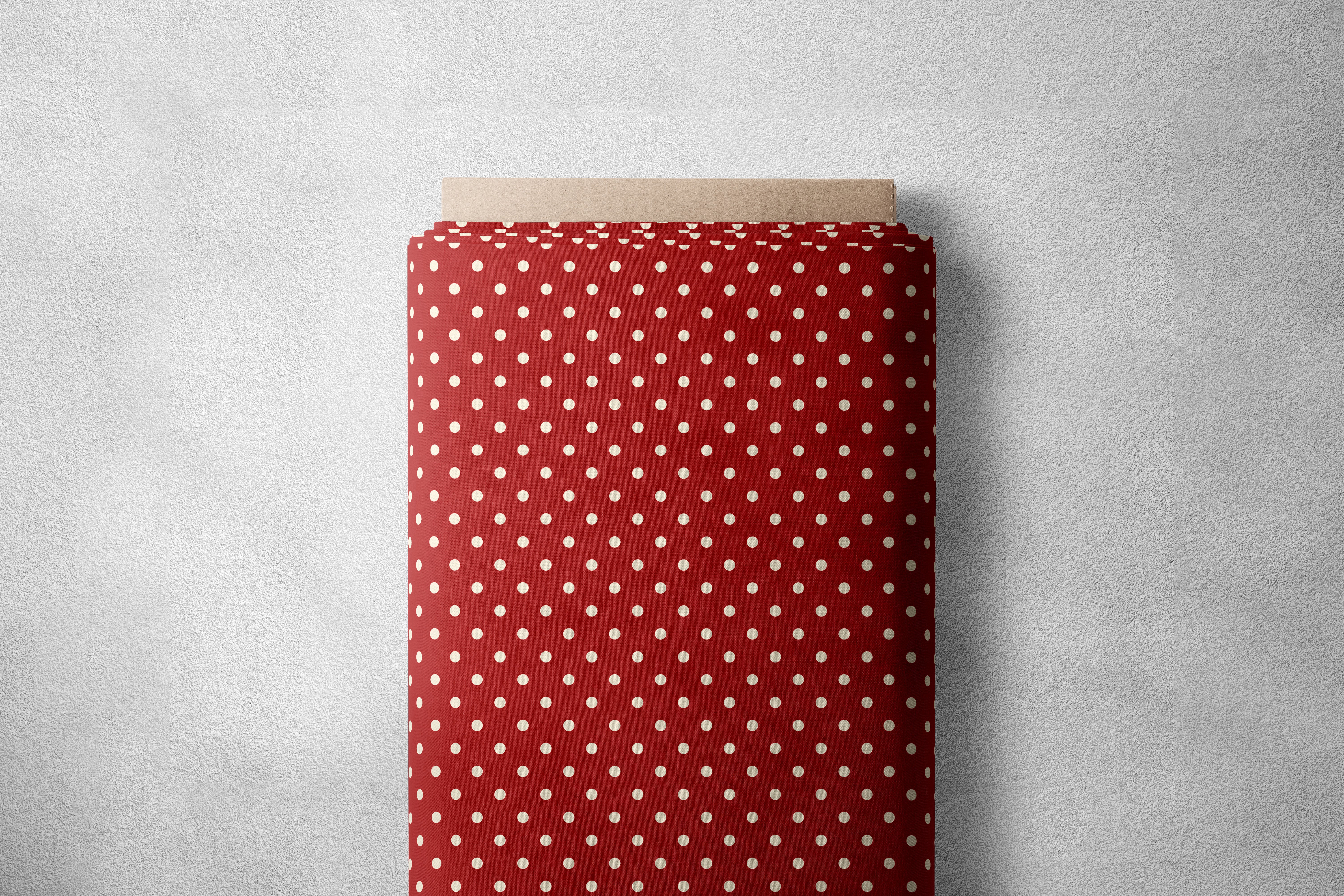 Red Wine Polka Dots Print