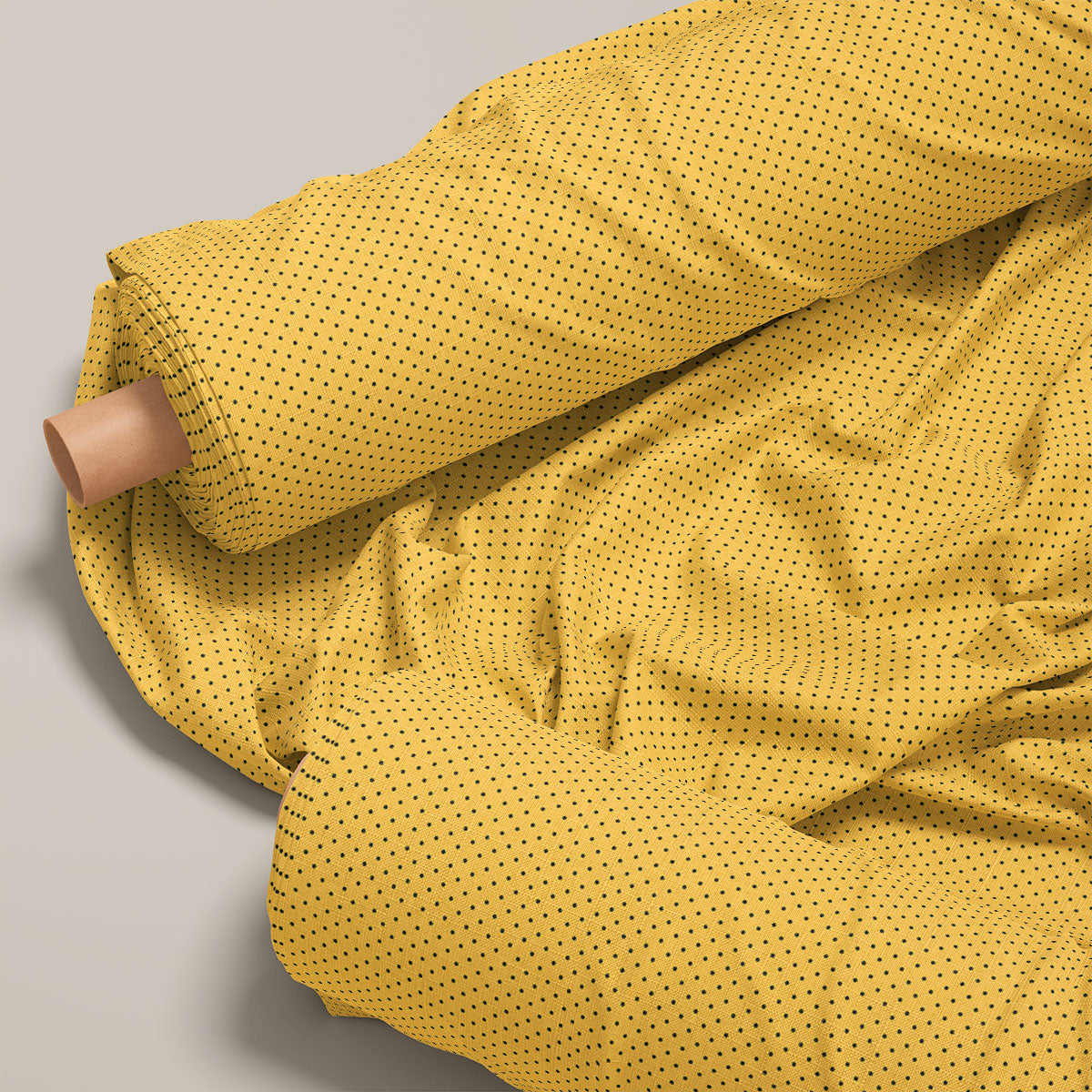 Carrot Orange Polka Dots Print