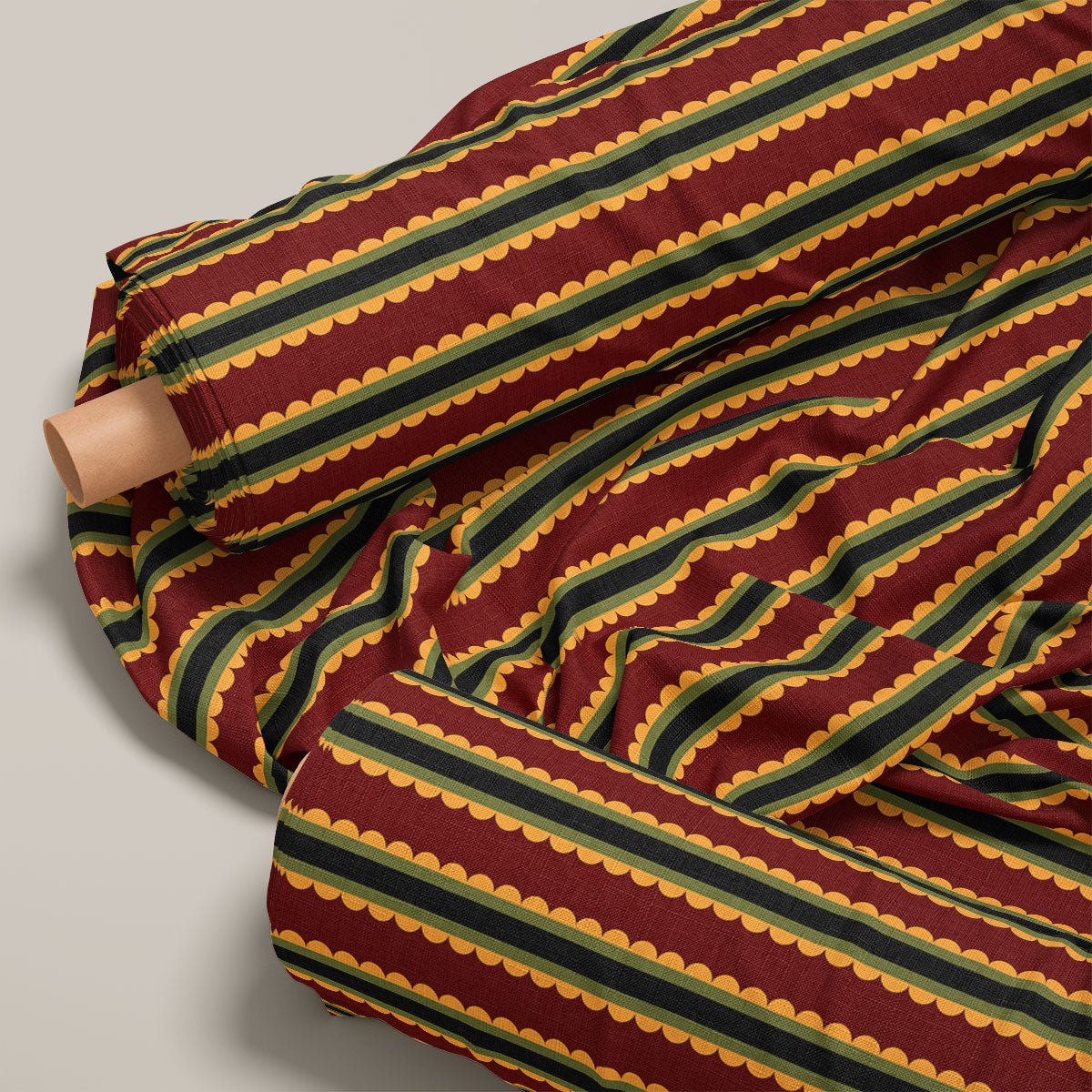 Persian Plum Stripes Print