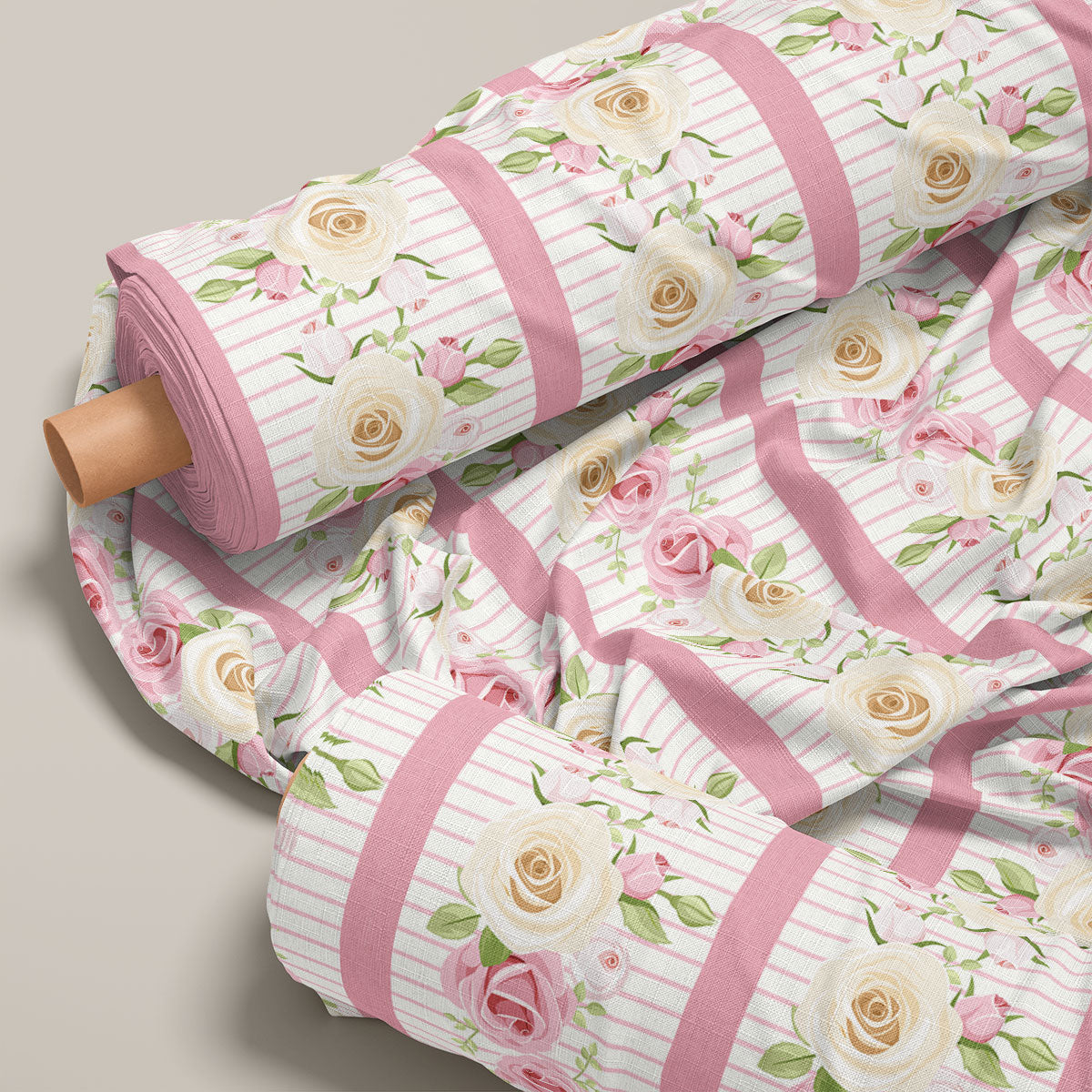 Brownish Pink Rose Floral Print