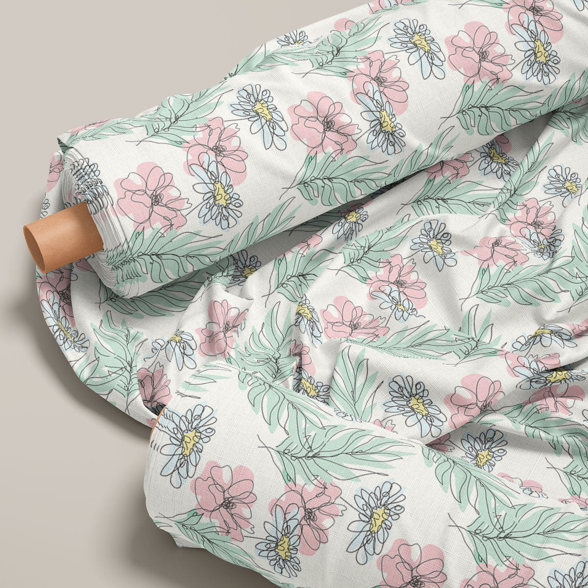 Nebula & Pink Flare Floral Print