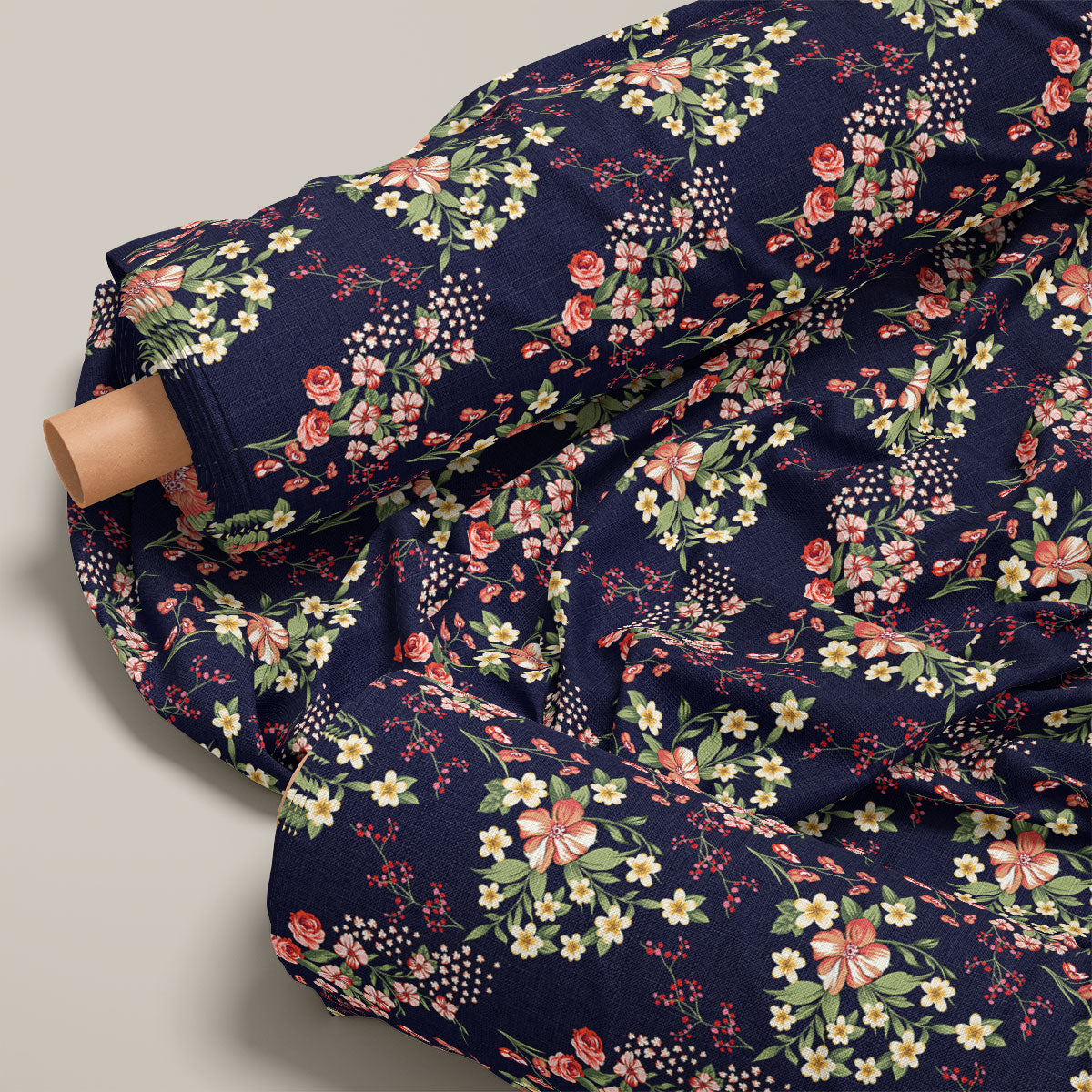 Navu Blue Rose Floral Print