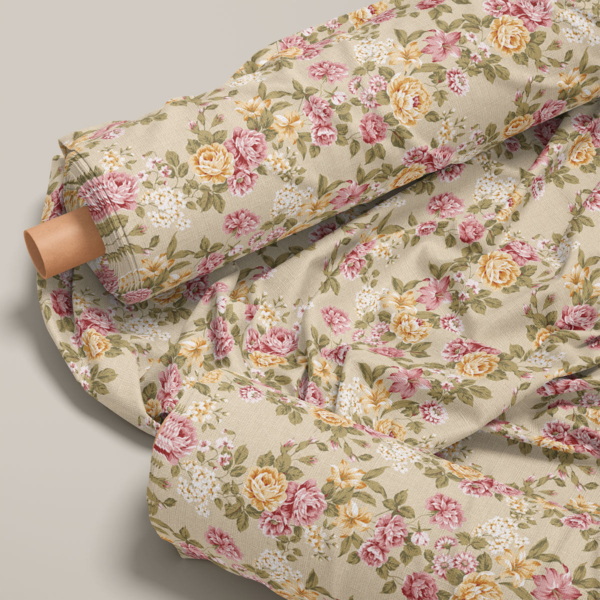 Muted Pink Floral Print