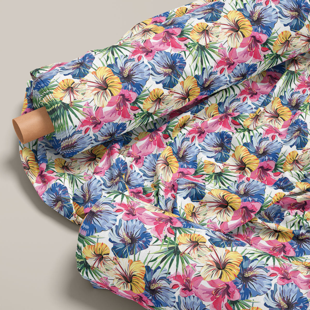 Blue Bell Lily Floral Print