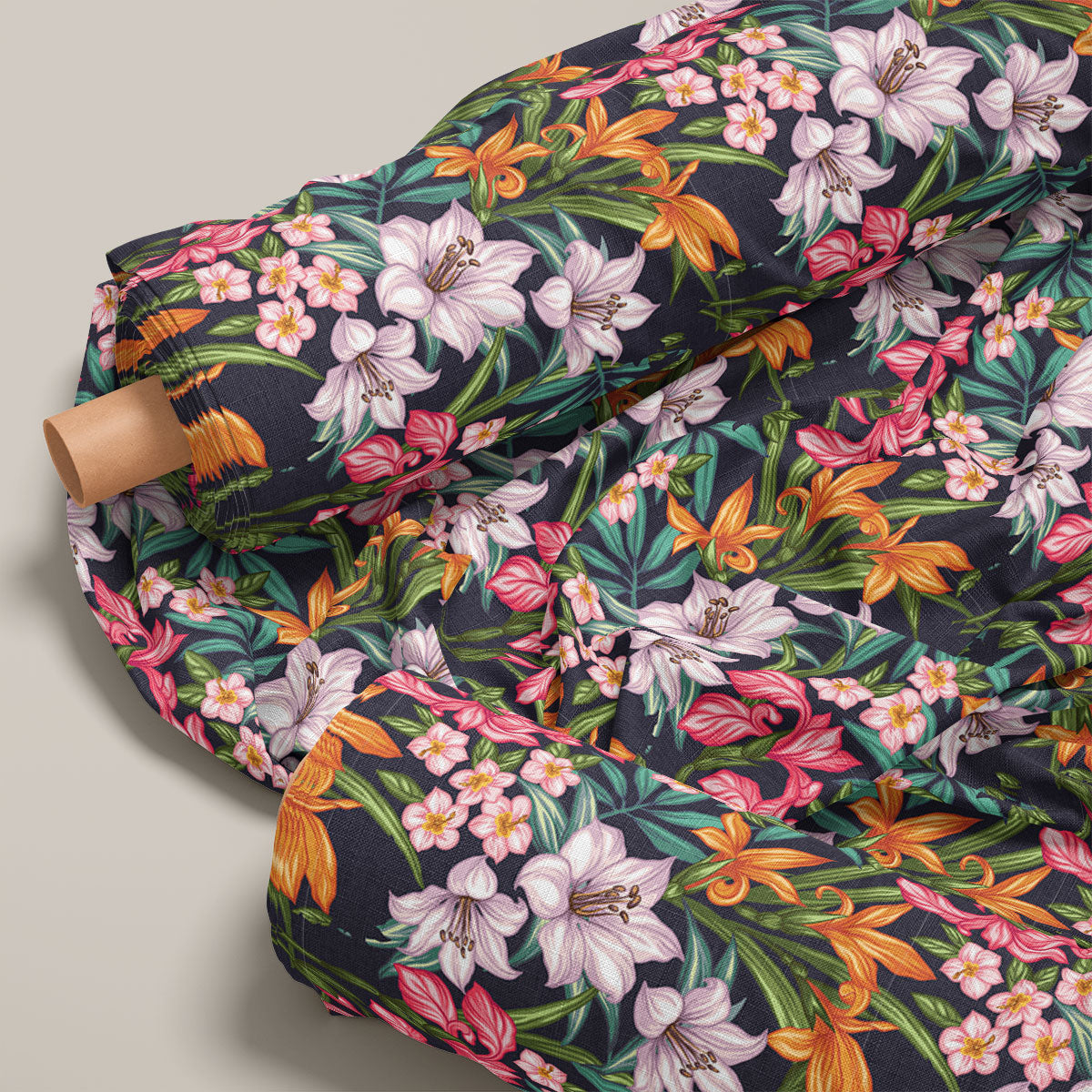 Pastel Purple Lily Floral Print