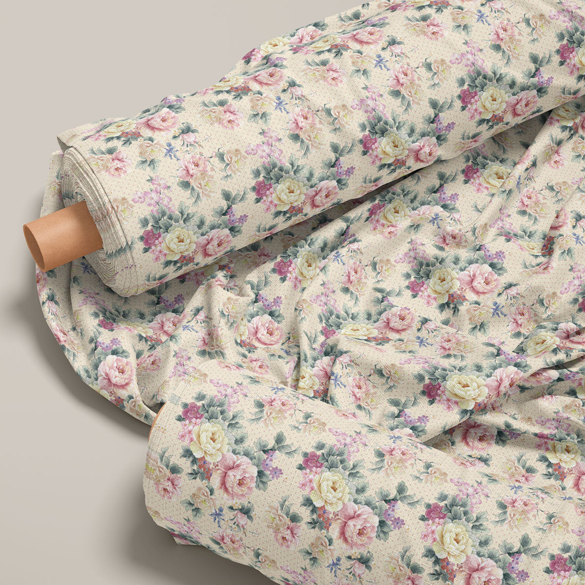 Double Spanish White Floral Print