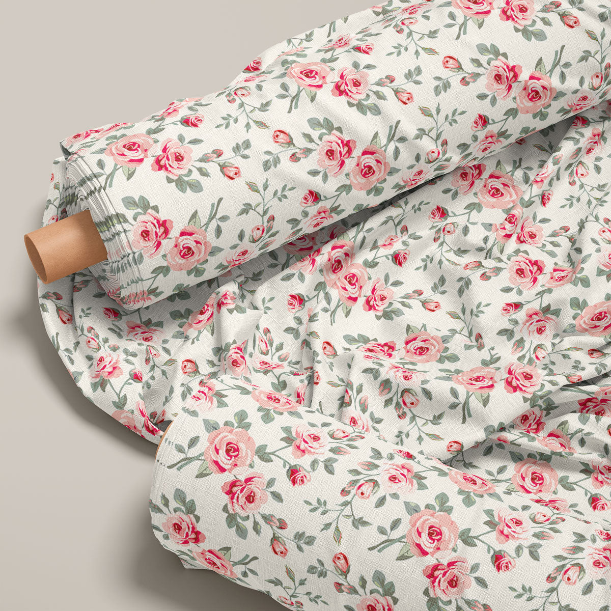 Faded Pink Peonies Floral Print