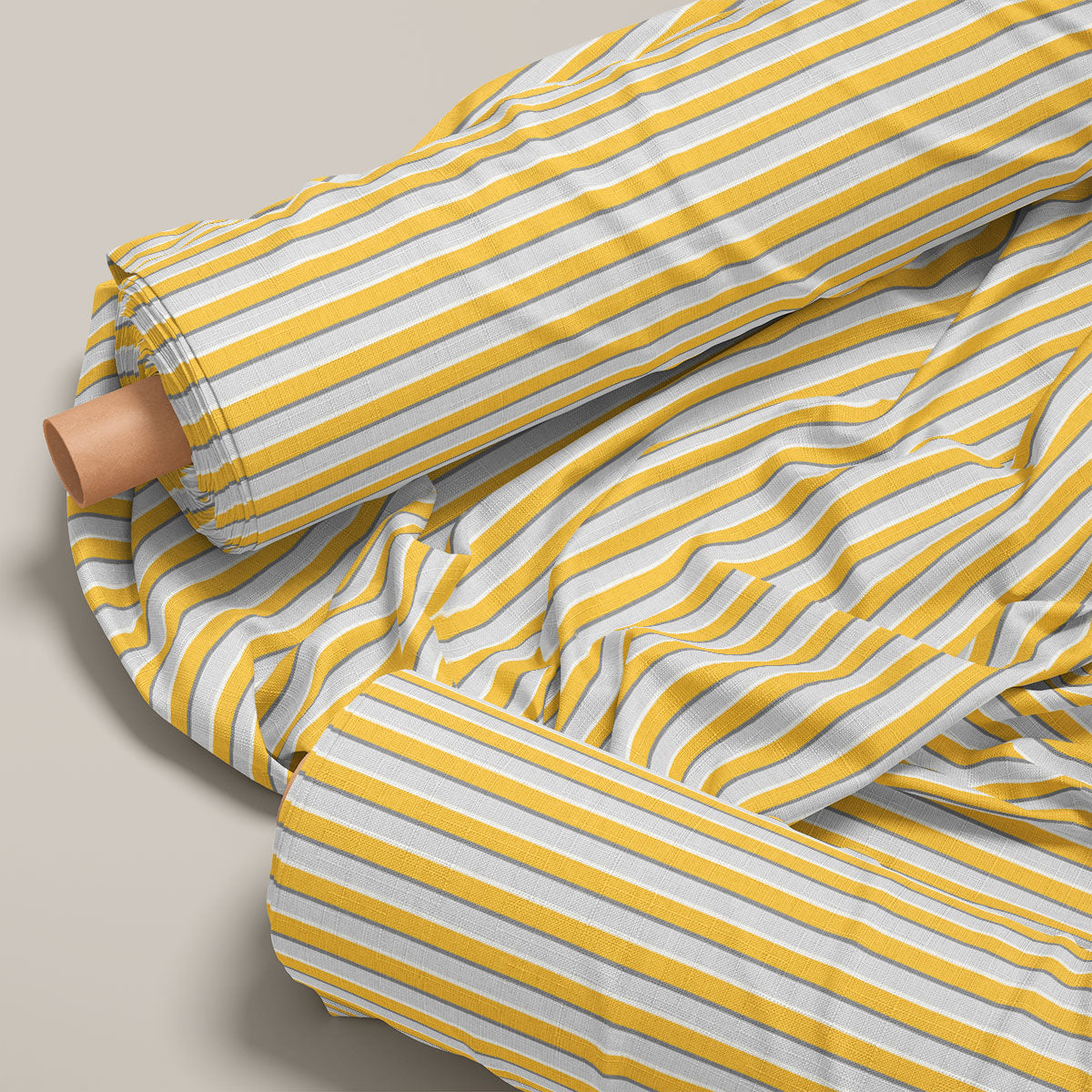 Brownish Orange Stripes Print