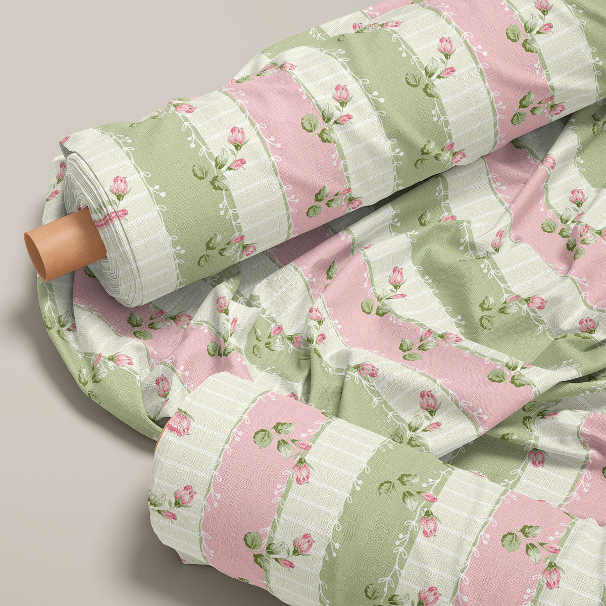 Greyish Pink Floral Print