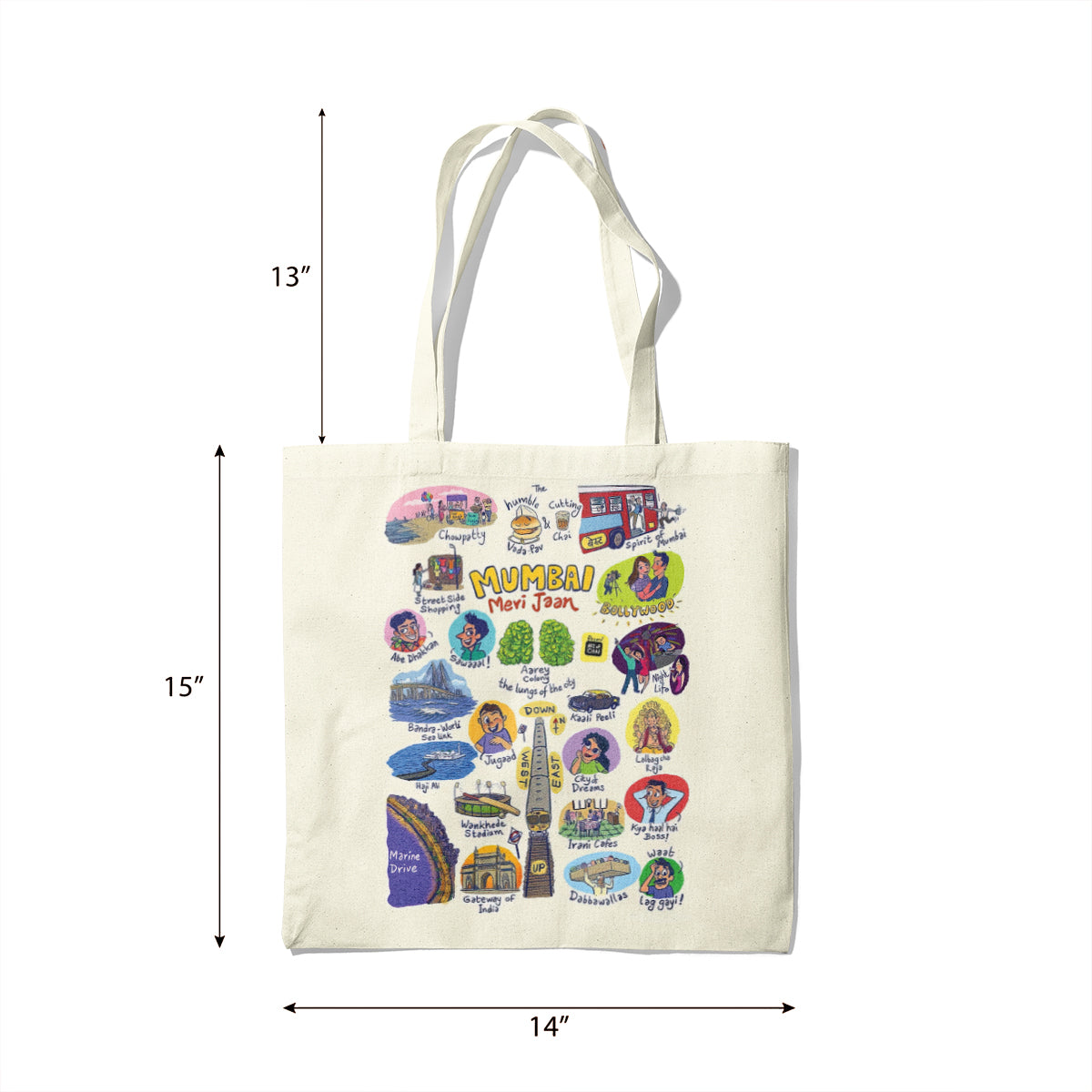 Mumbai Meri Jaan Canvas Tote Bag