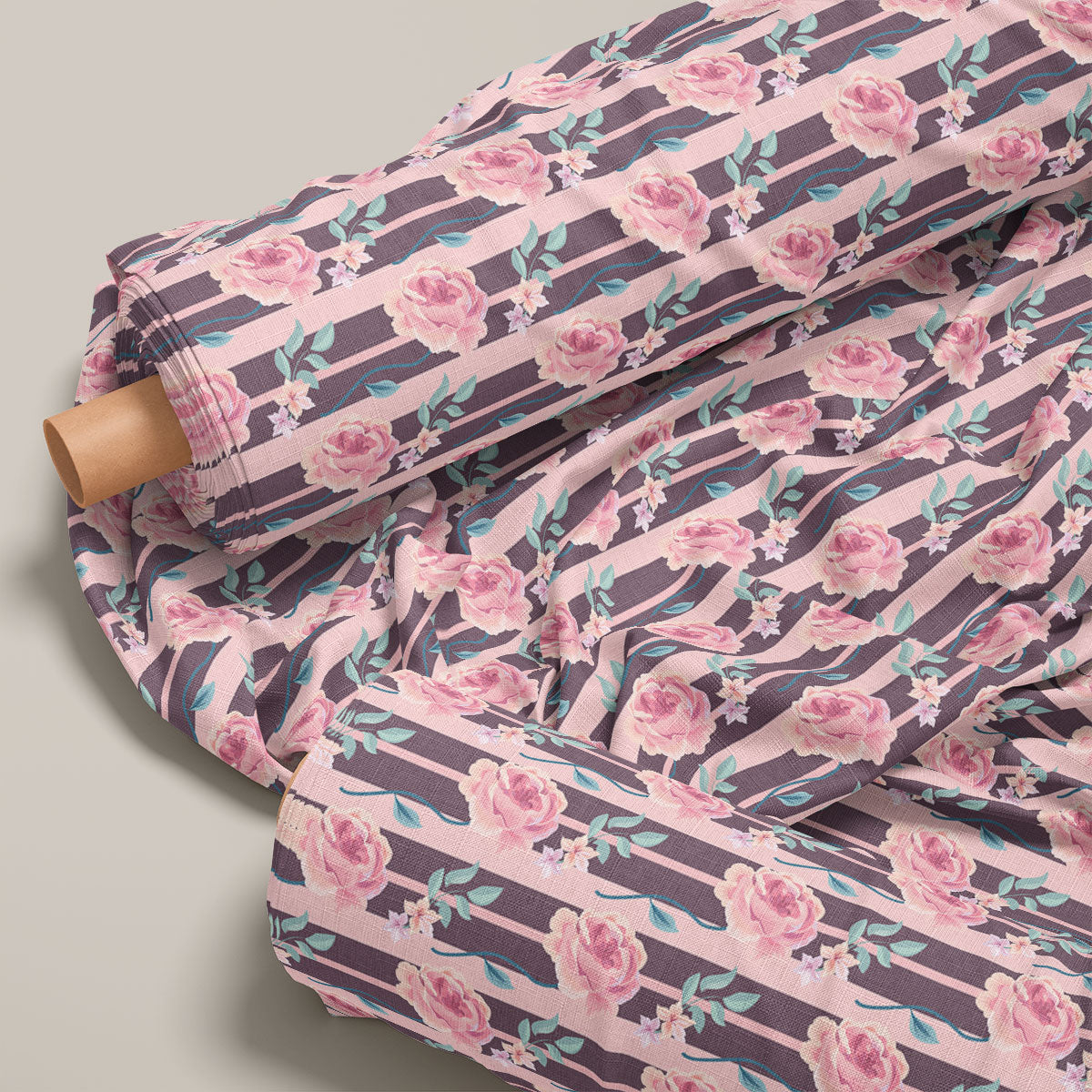 Ruddy Pink Pionise Floral Print