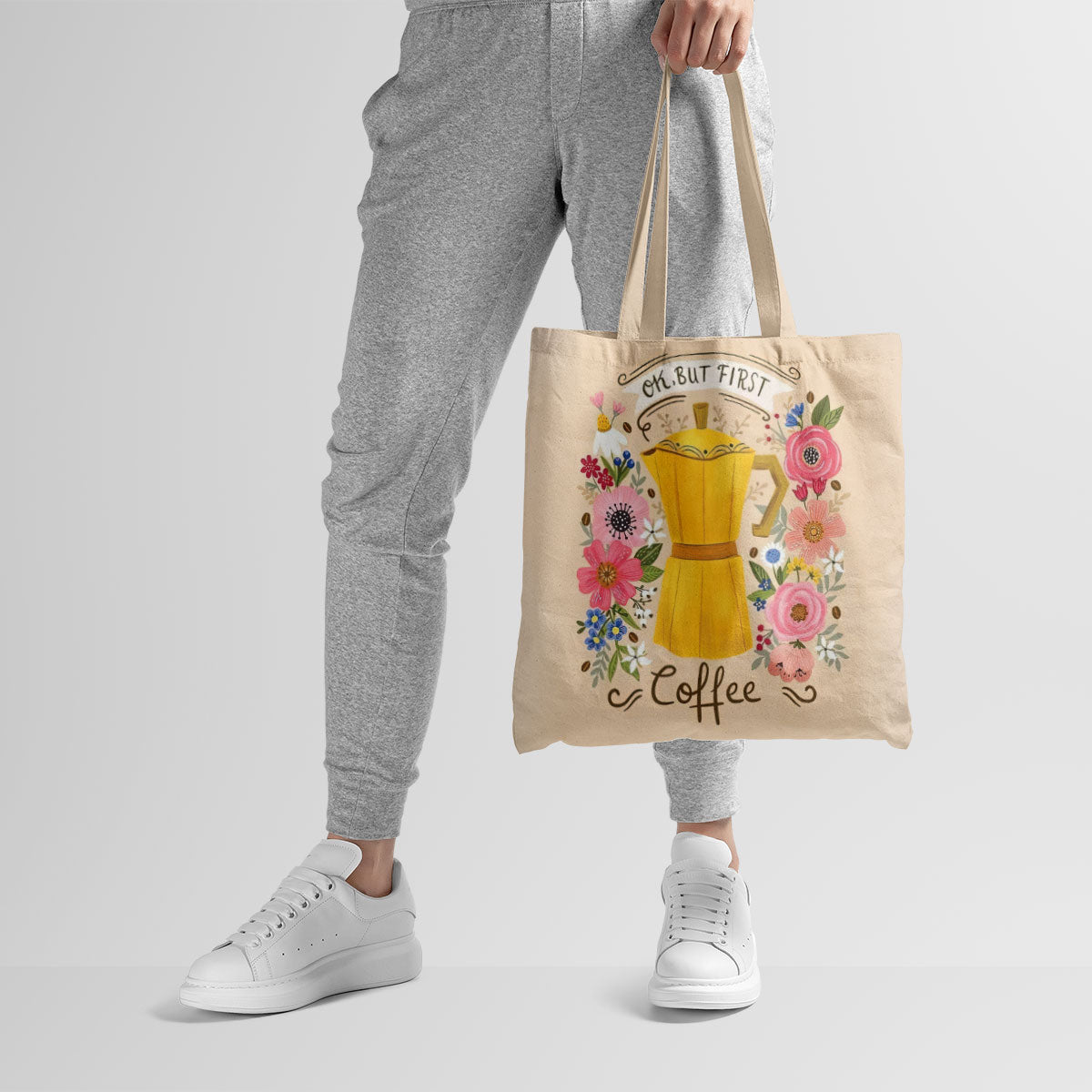 Coffee First Canvas Tote Bag