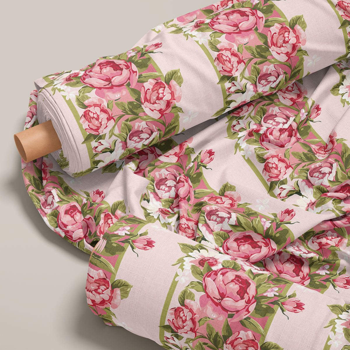 Pale Violet Red Rose Floral Print