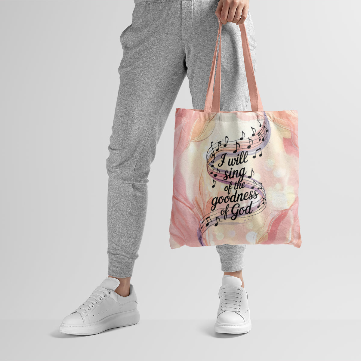 Goodness of God Musical Pastel Art Tote Bag