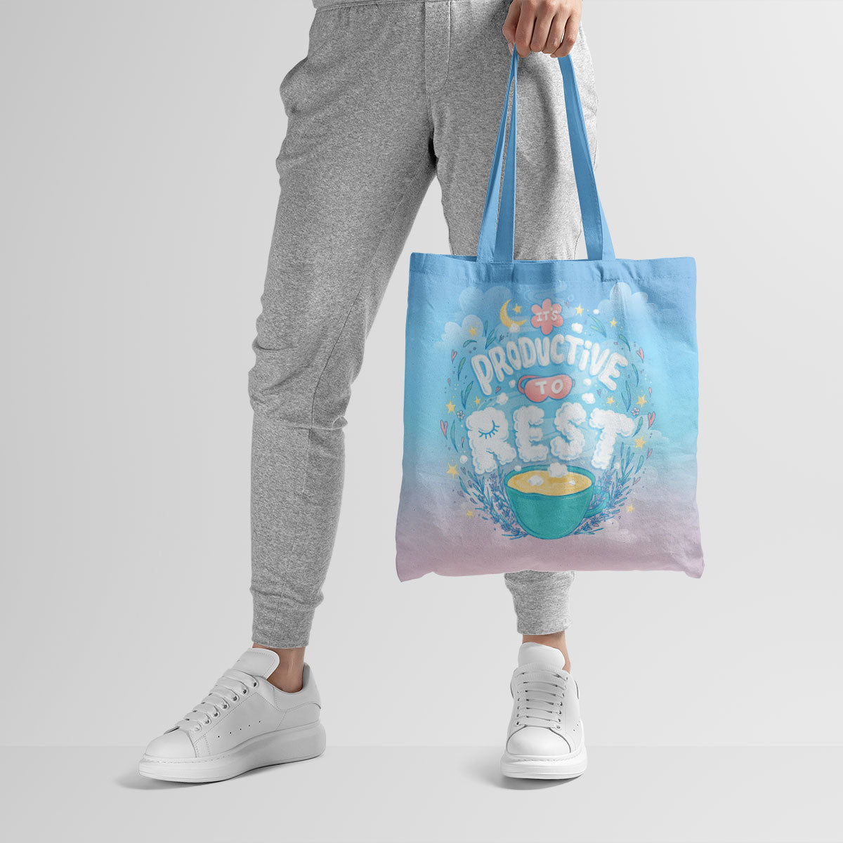 Productive To Rest Canvas Tote Bag