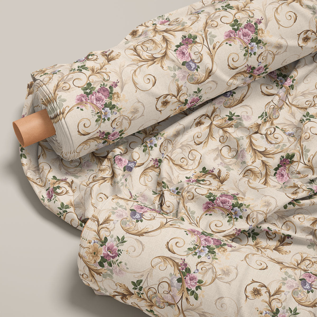 Hopbush Vintage Roses Floral Print