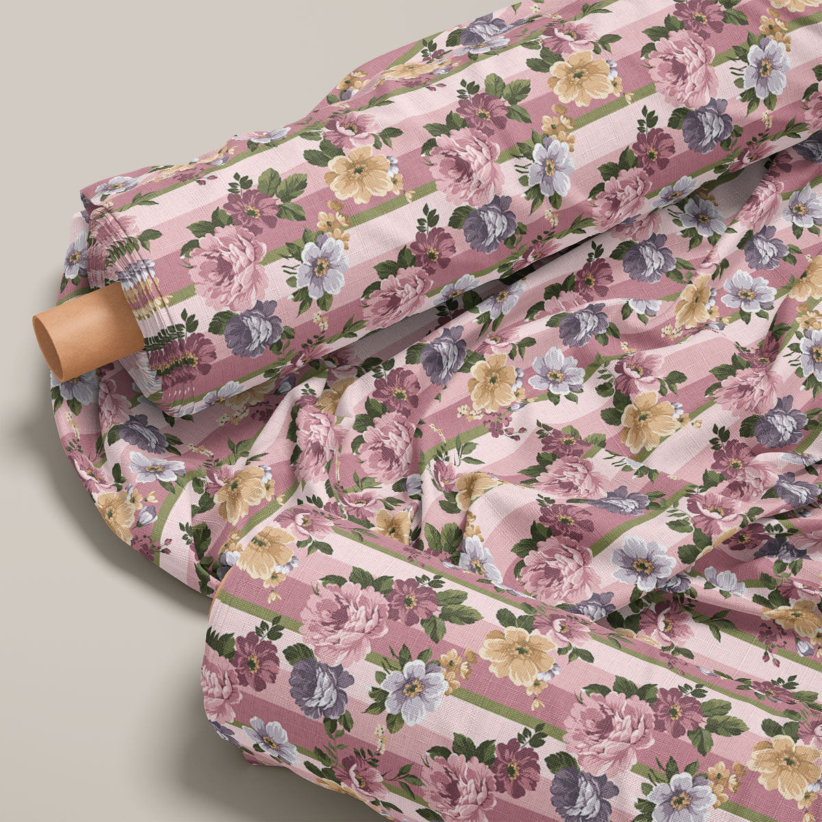 Petite Carnation Pink Rose Floral Print