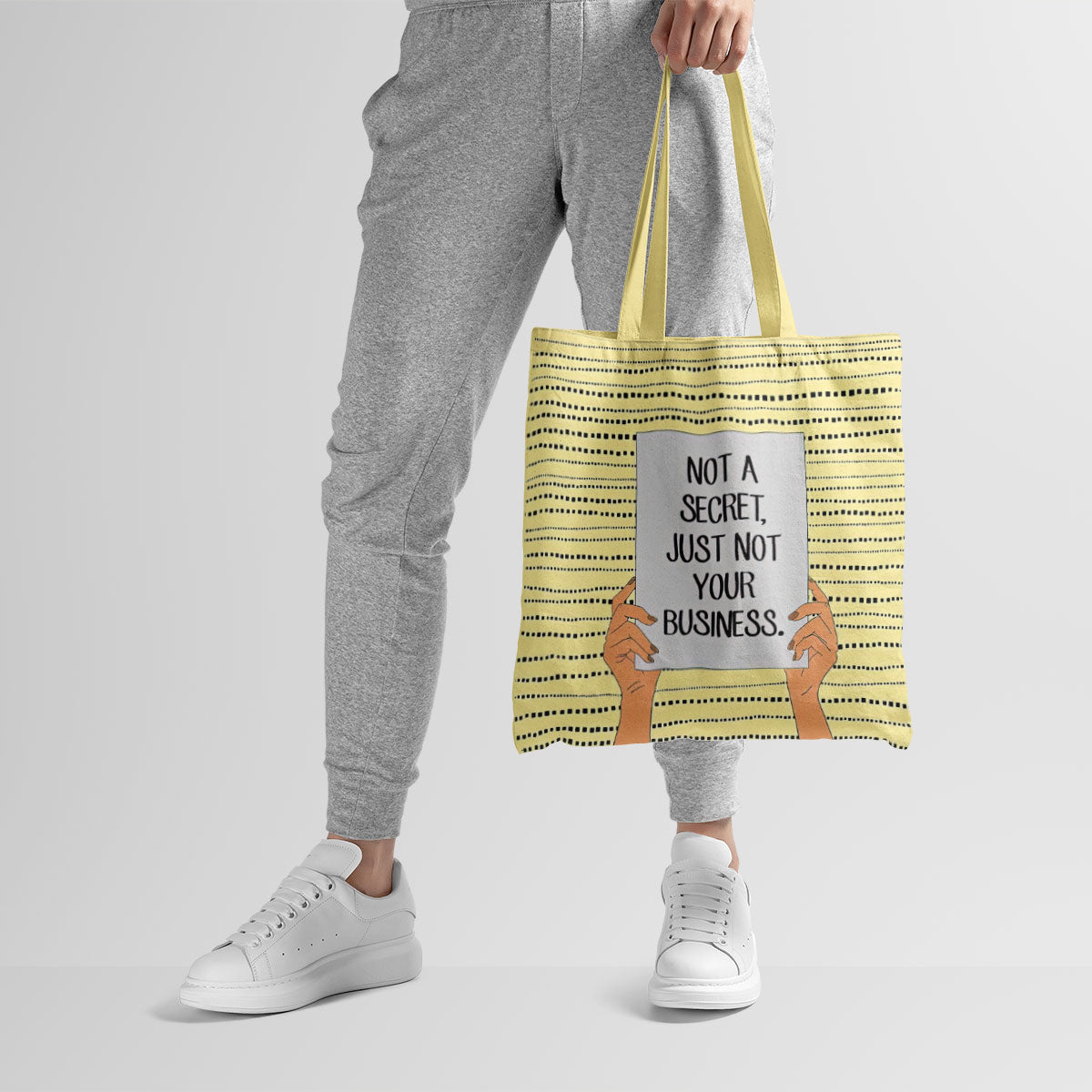 Not A Secret Canvas Tote Bag
