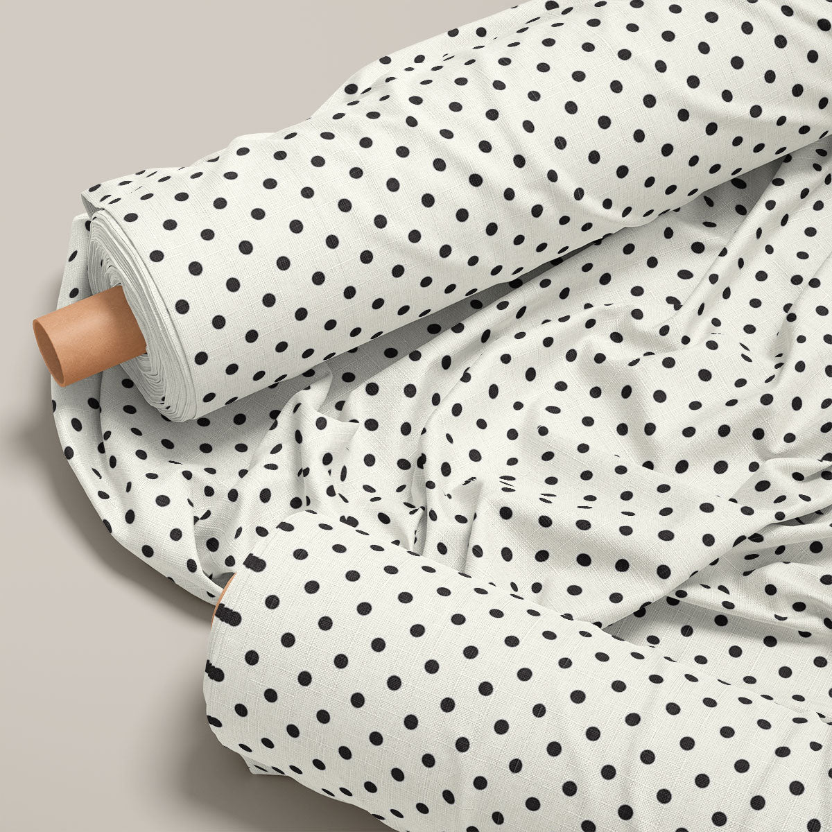 Grey Cloud Polka Dots Print