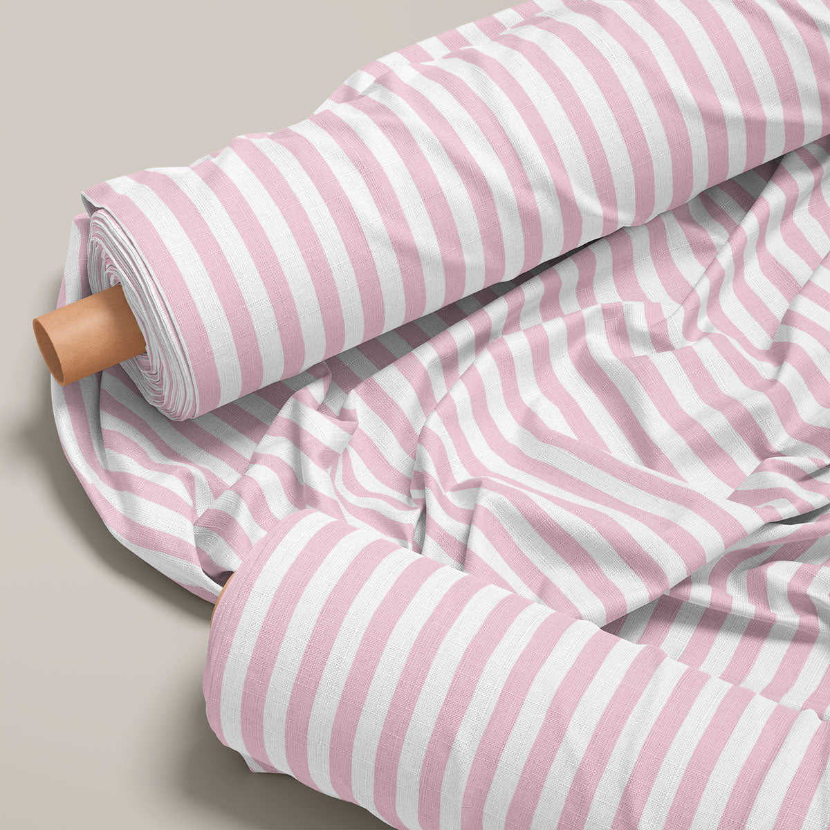 Faded Pink Stripes Print