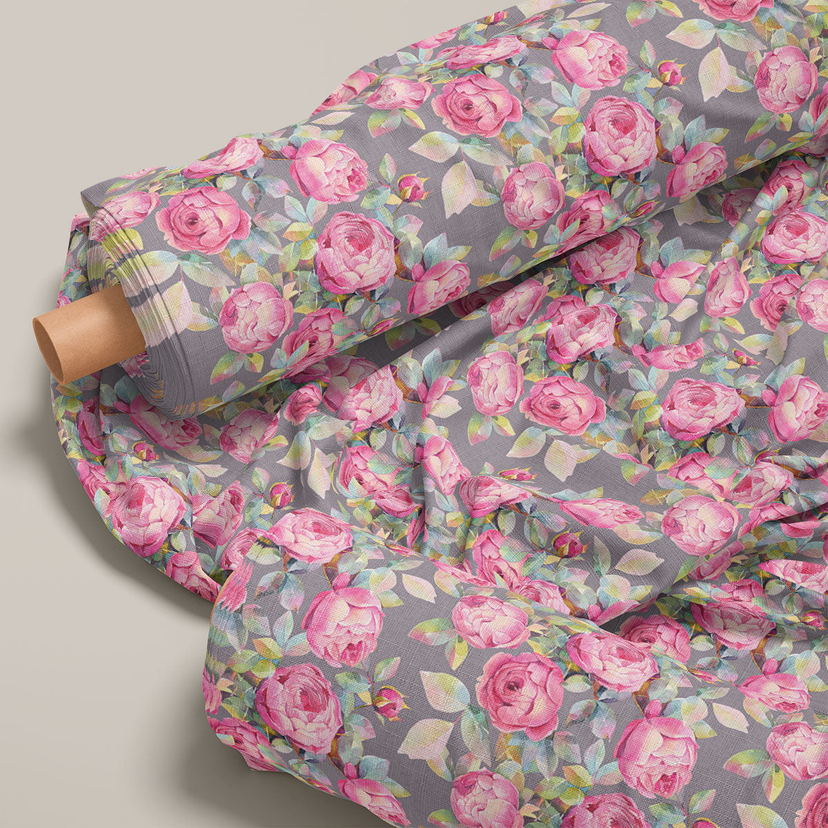 Cadillac Pink Rose Floral Print