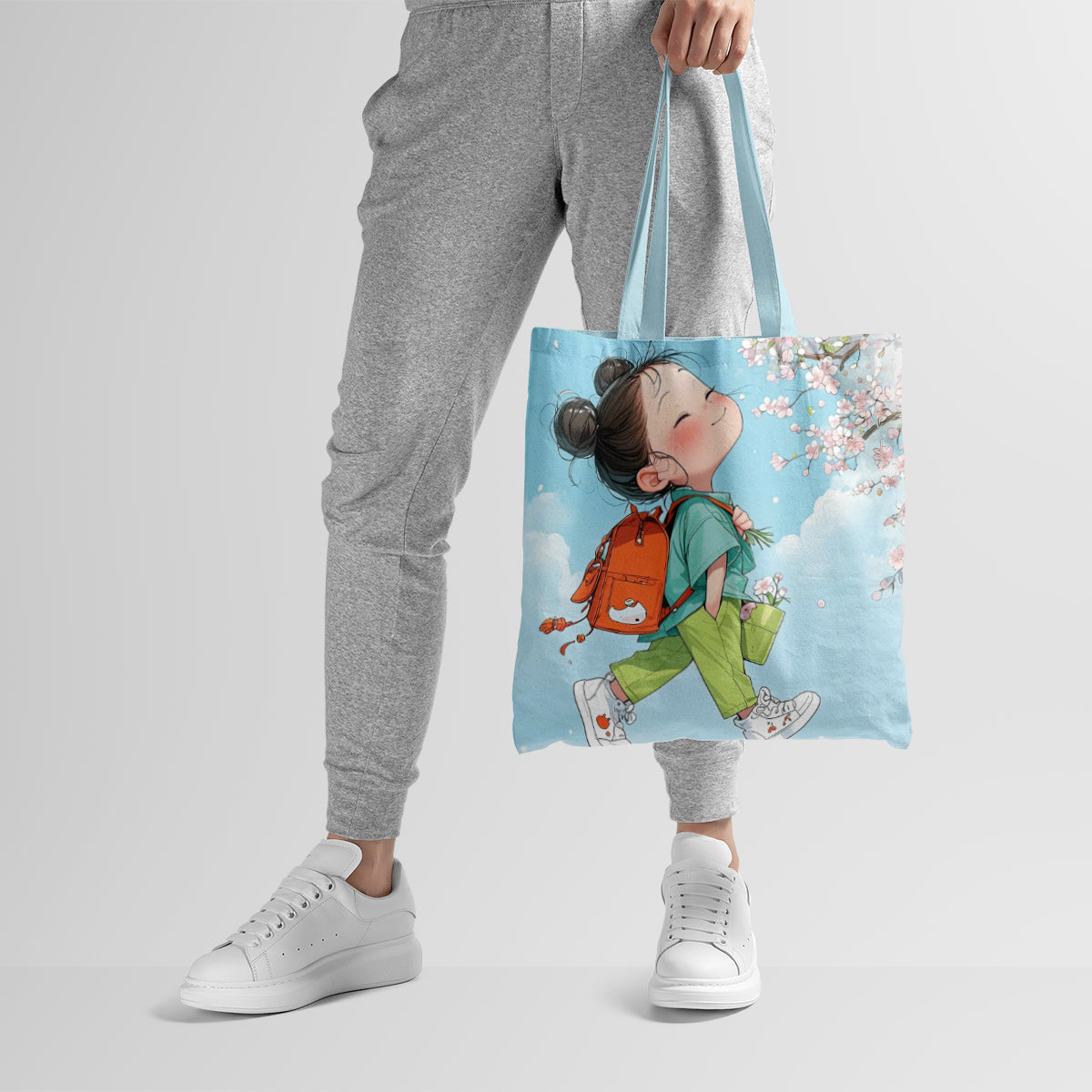 Cherry Blossom Little Wanderer Tote Bag
