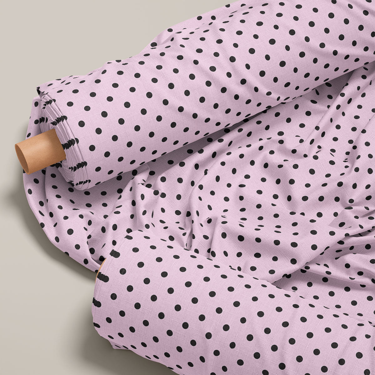 Classic Rose Polka Dots Print