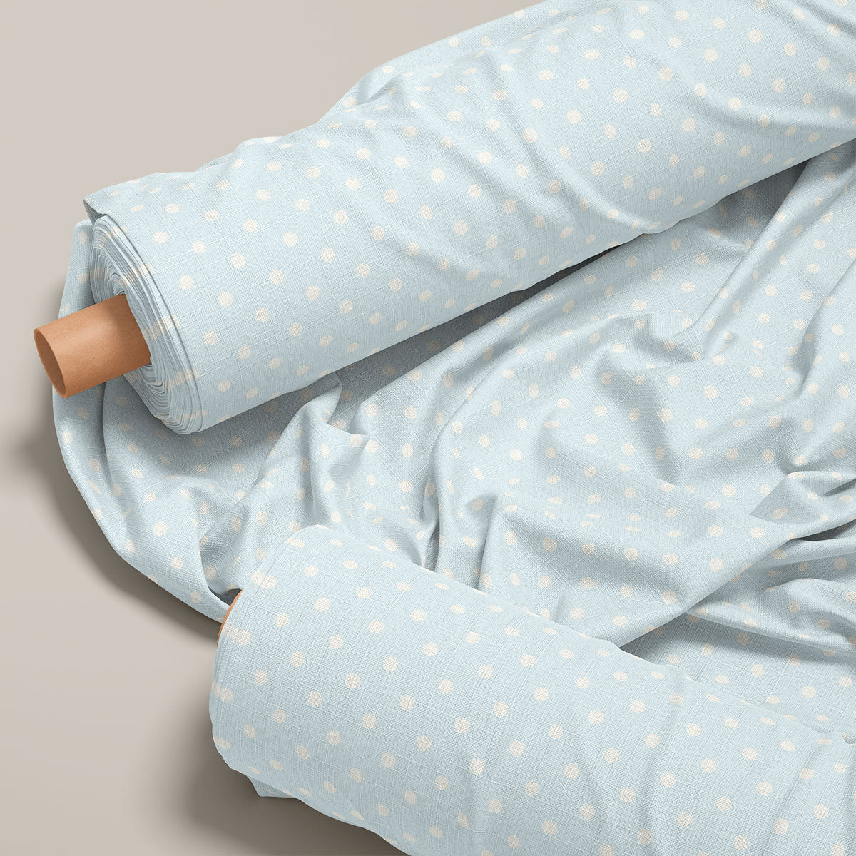 Lavender Grey Polka Dots Print