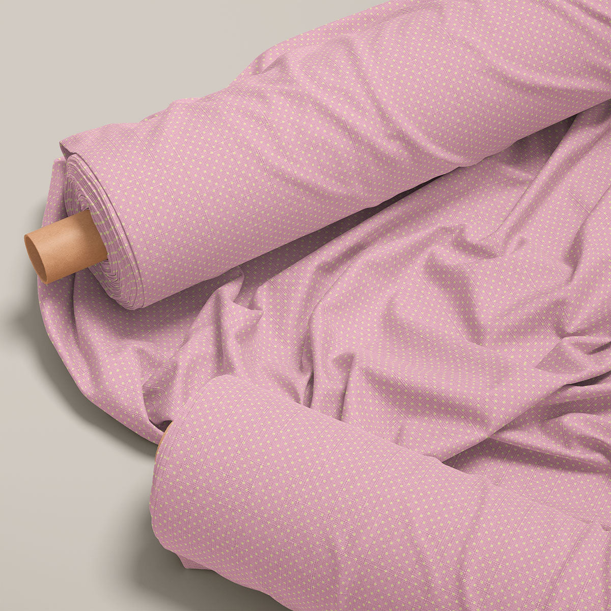 Old Pink Polka Dots Print