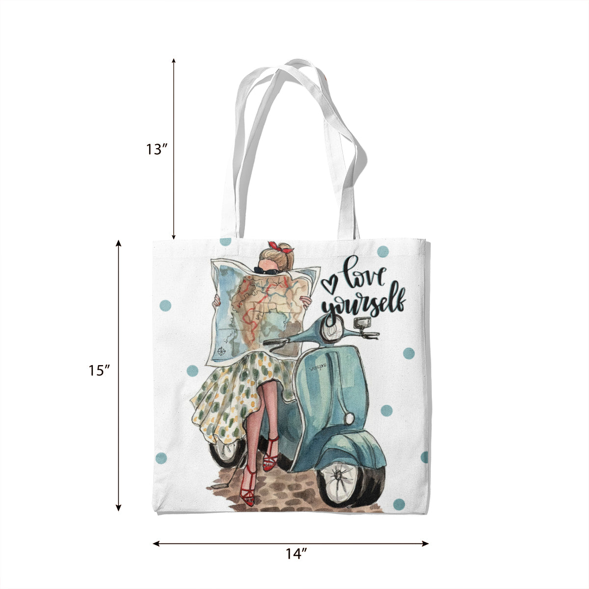 Love Your Self Canvas Tote Bag