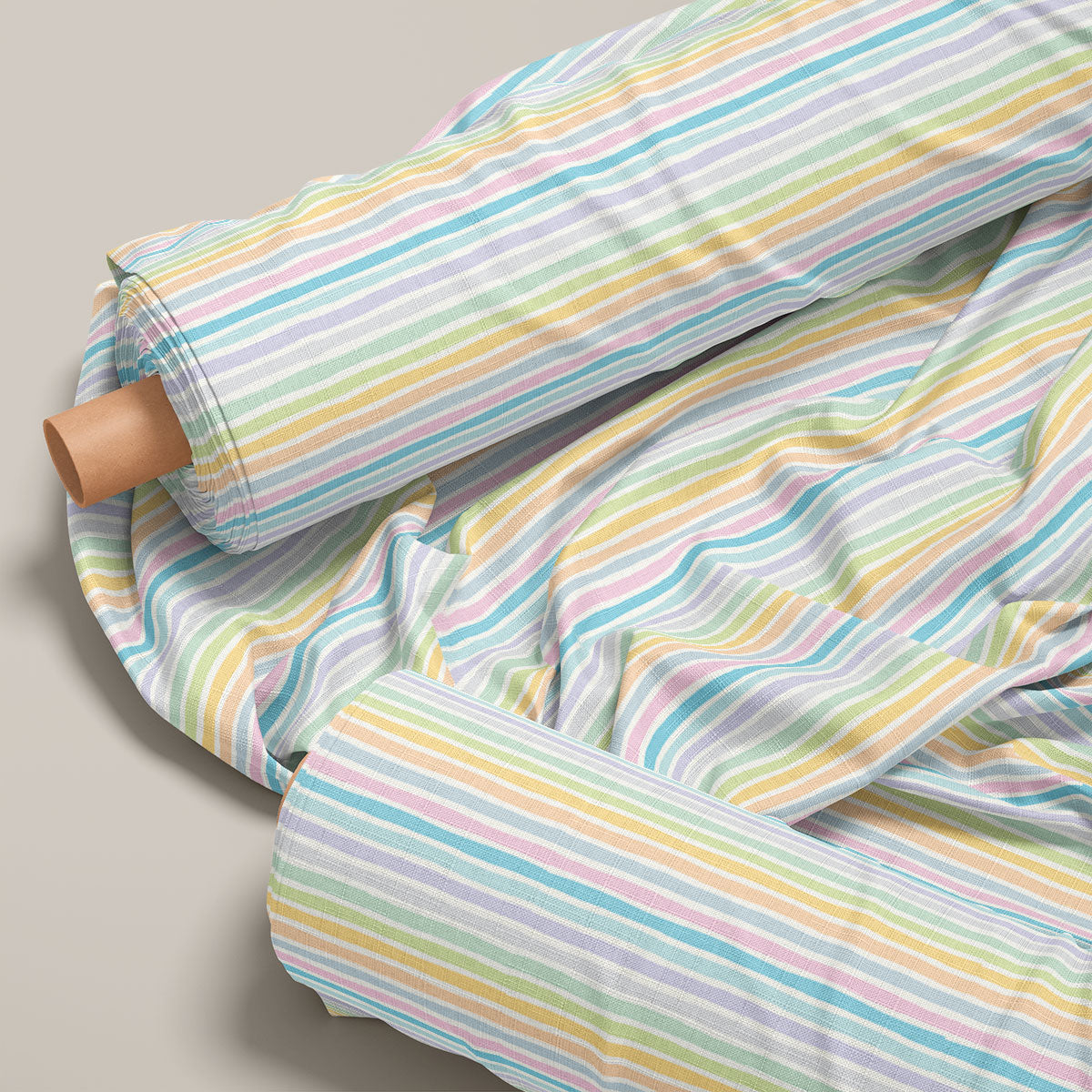 Gull Grey Stripes Print