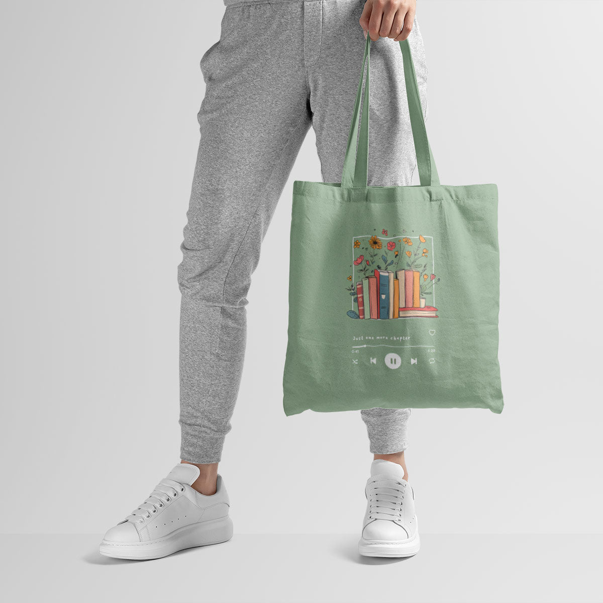 Bookish Melody Canvas Tote Bag