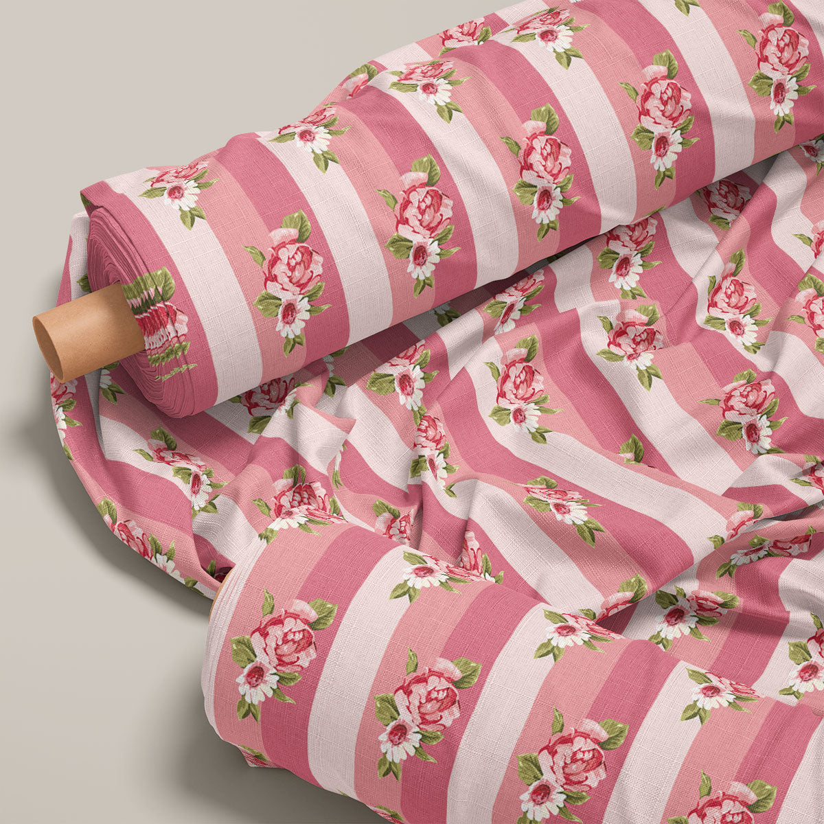 Soft Amber Daisy Floral Print