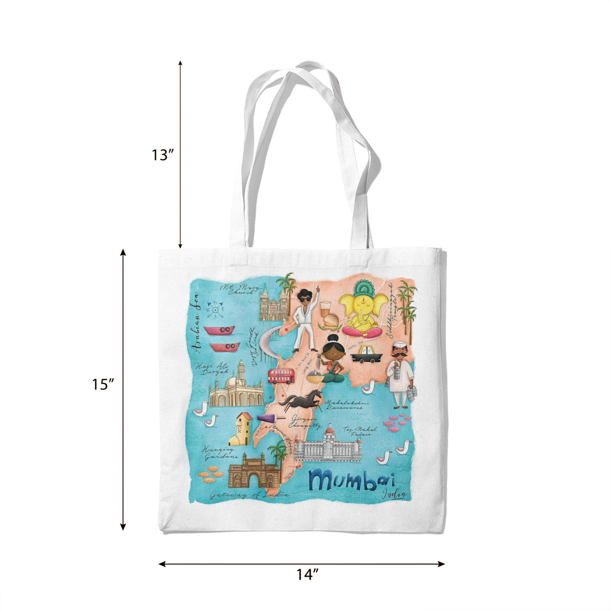 Explore Mumbai Canvas Tote Bag