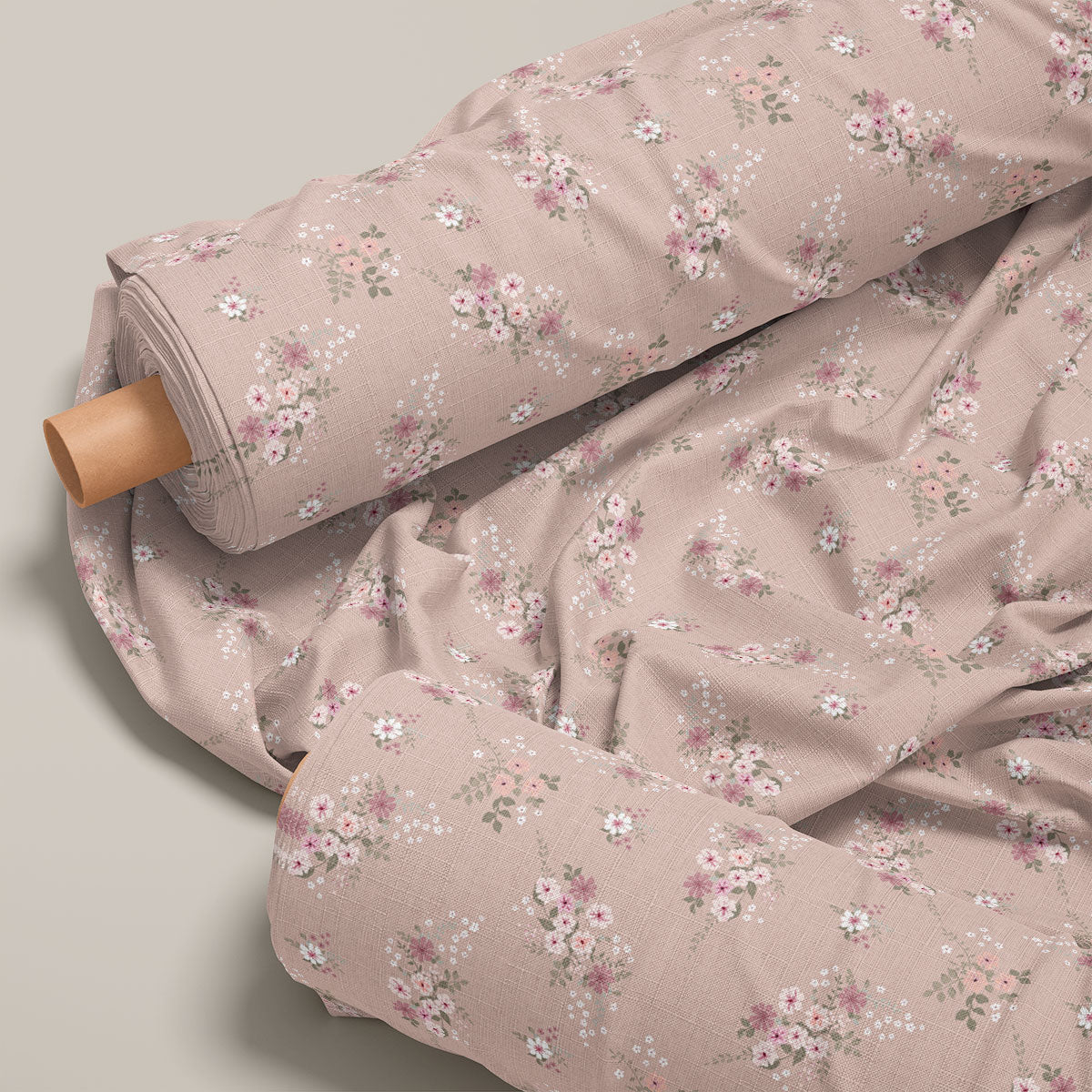 Cavern Pink Vintage Floral Print