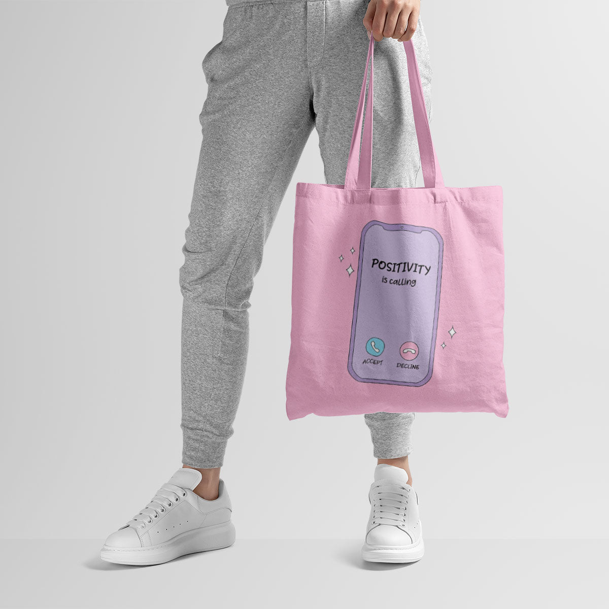 Positivity Canvas Tote Bag