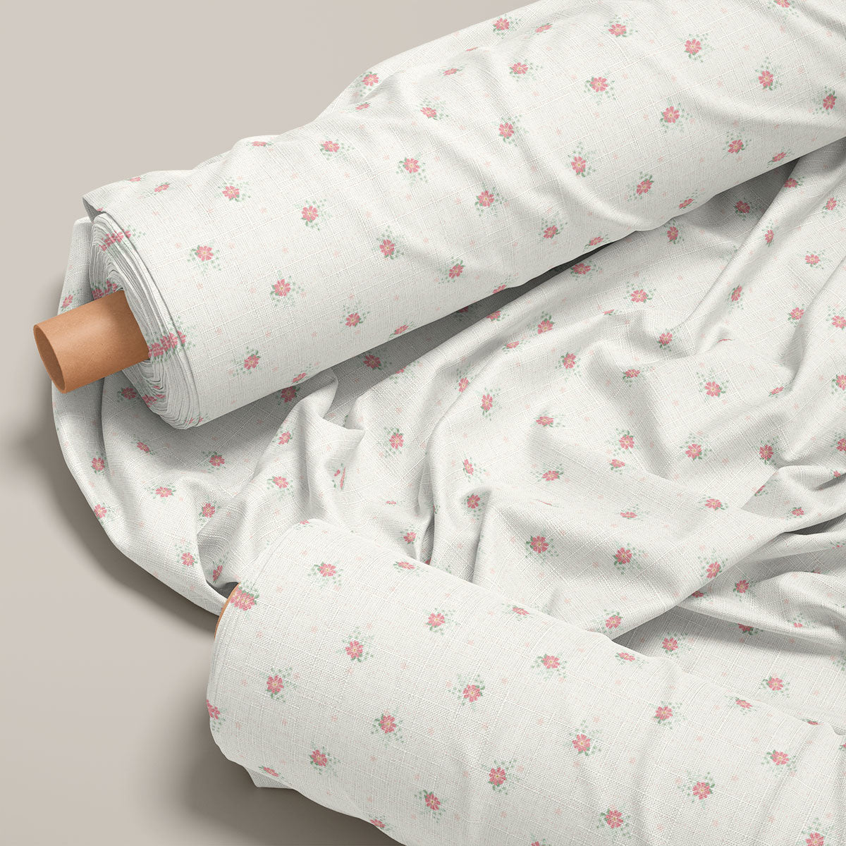 Ceramic Daisies Floral Print